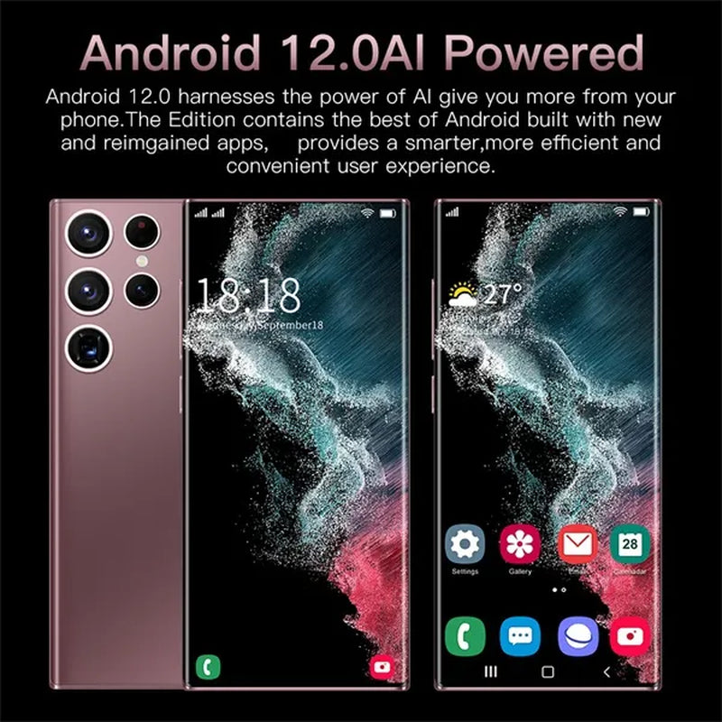 6.8 Inchs Full S30 Ultra P50Pro Smartphones with Rear HD Camera Display Face Access Dual SIM Card TF Card Mobile Phones Android 12.0 Smart Phones @J39