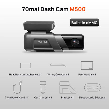 Dash Cam M500 1944P 170FOV  M500 Car DVR Dash Camera Recorder GPS ADAS 24H Parking Monitor Emmc Built-In Storage