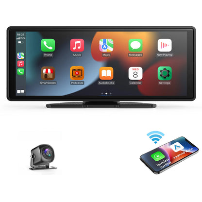 Universal Portable Carplay for Car Screen, Wireless Carplay Screen Wireless Car Stereo with Carplay Android Auto, Car Touchscree