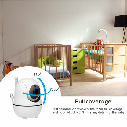 SM70 7" Video Baby Monitor, 1080P HD Display, IPS , 24Hour Battery Life, 1000Ft Range, Split Mode,1080P Big Screen with 4X Zoom